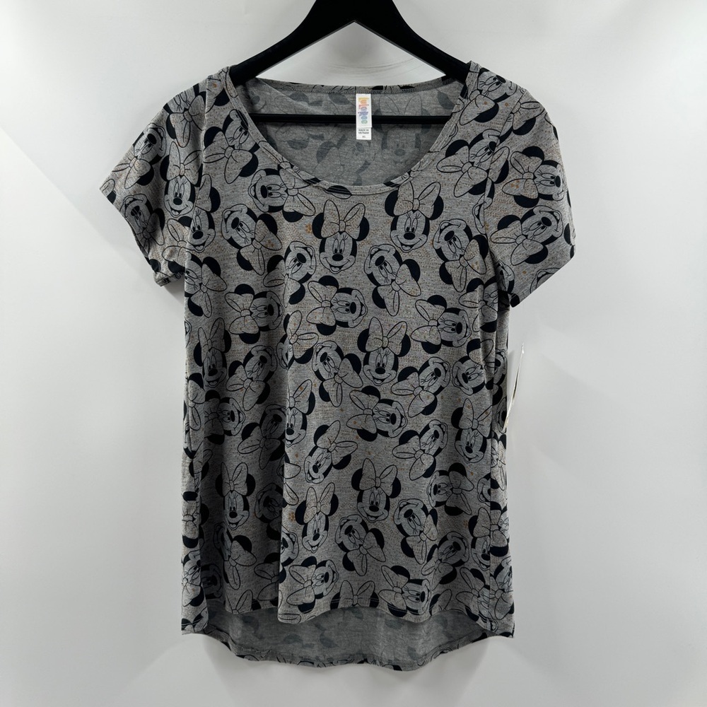 LuLaRoe Classic T Minnie Mouse Tee – Grey, NWT, Size XS